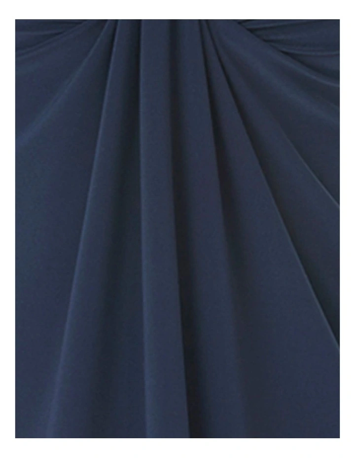 Rock Solid Marina Draped Underwire Tankini Top in Midnight image 6