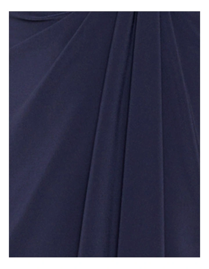 Rock Solid Marina Draped Underwire Tankini Top in Midnight image 7