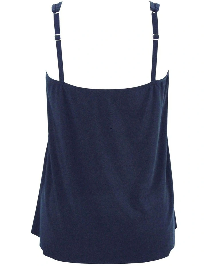 Illusionists Mirage Floaty Layered Tankini Top in Midnight image 5