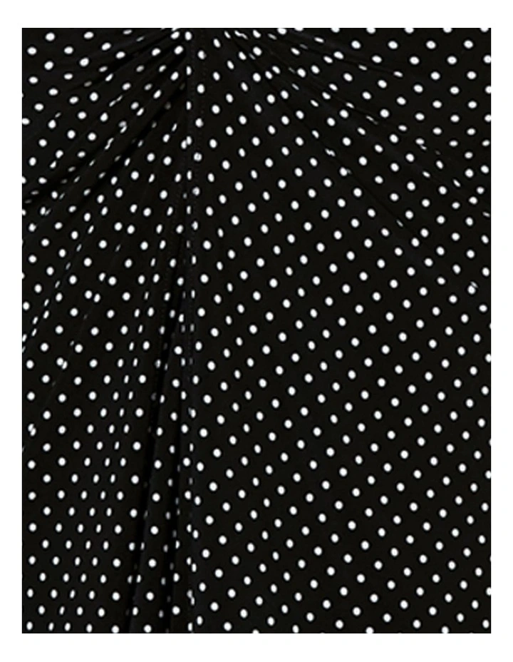 Must Have Pin Point Love Knot Underwired Tankini Top in Black/White image 6