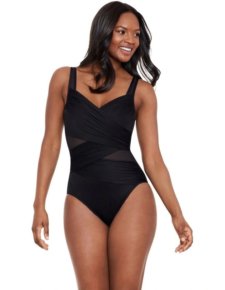 Network Madero Underwire Shaping Swimsuit in Black image 3