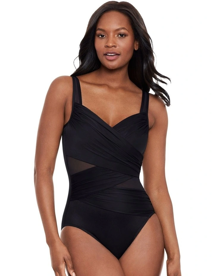 Network Madero Underwire Shaping Swimsuit in Black image 4
