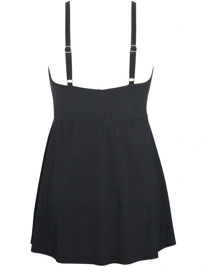 Twisted Sisters Adora Short Padded Shaping Swimdress in Black image 6