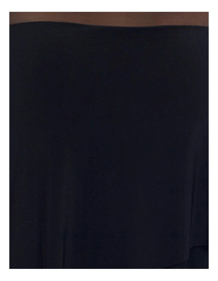 Illusionists Mirage Floaty Layered Tankini Top Plus in Black image 7