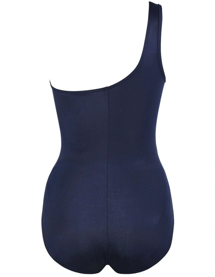 Network Jena One Shoulder Shaping Swimsuit in Midnight image 6