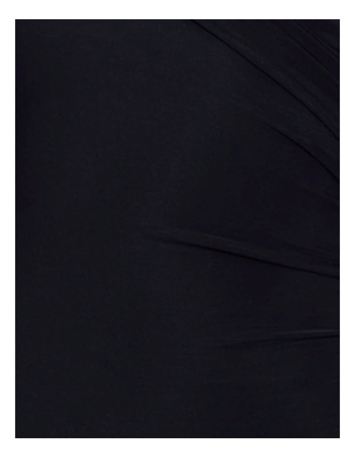 Razzle Dazzle Siren Crossover Shaping Swimsuit in Black image 6