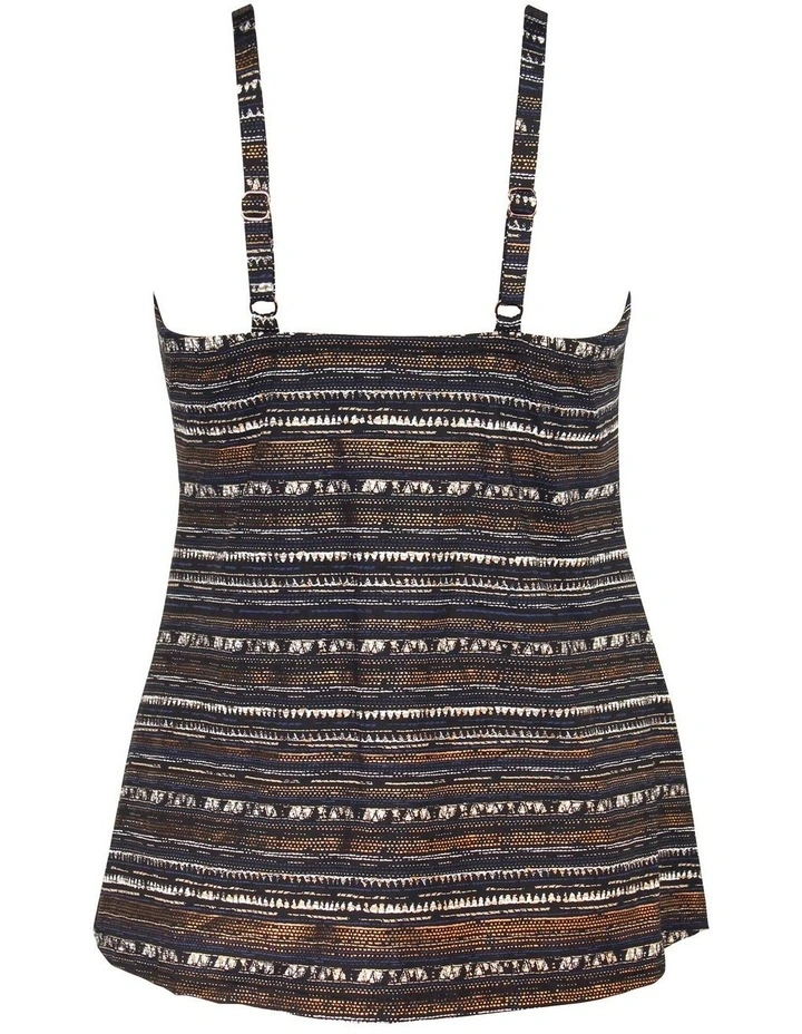 Cypher Love Knot Slimming Underwired Tankini Top in Black image 7