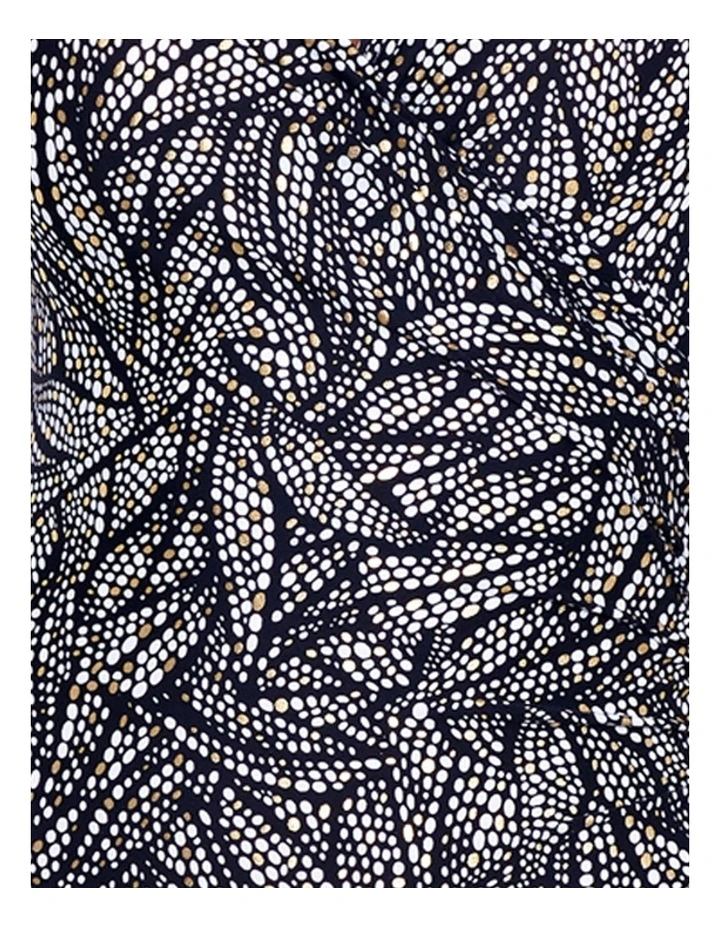 Shore Leave Siren Crossover Shaping Swimsuit in Black/White image 7