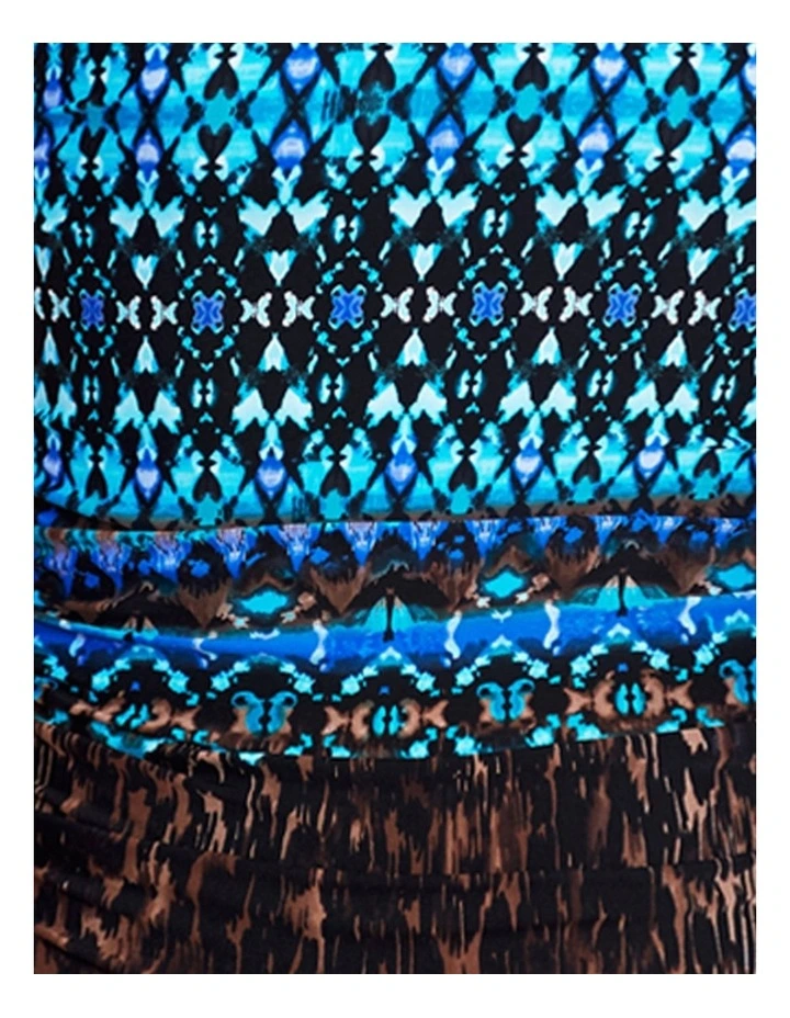 Untamed Avanti Underwire Strapless Shaping Swimsuit in Brown Multi image 6