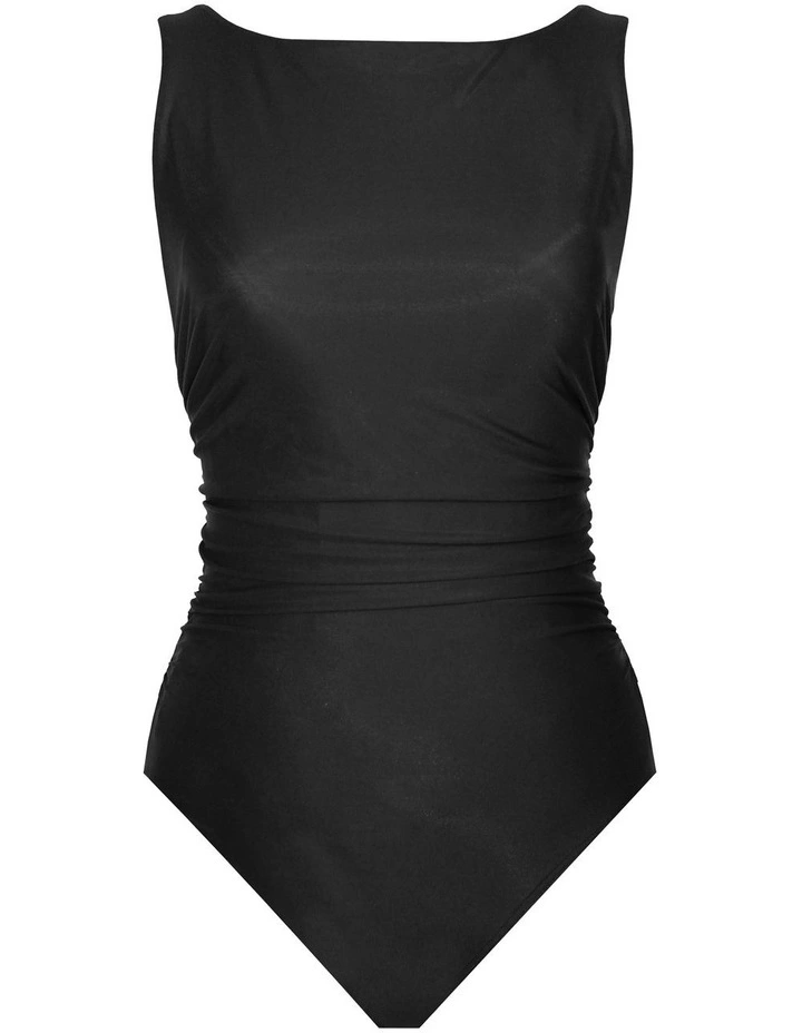 Rock Solid Regatta High Neck Tummy Control Swimsuit in Black image 6