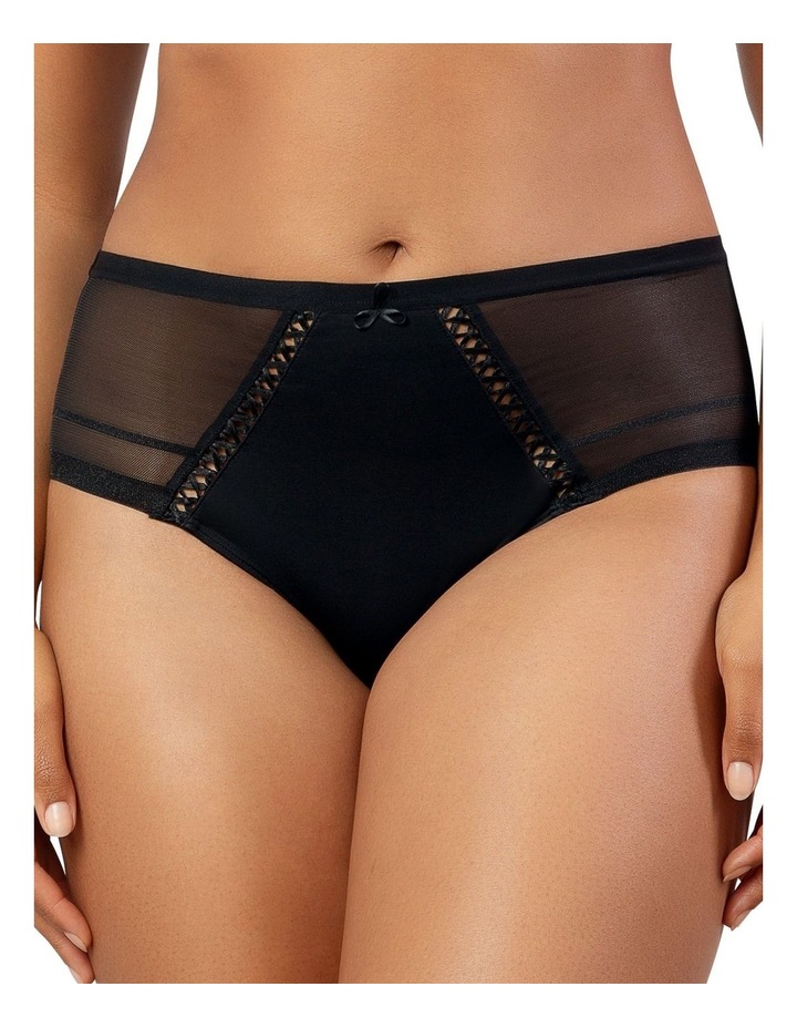 Shea Full Coverage High Waist Brief in Black