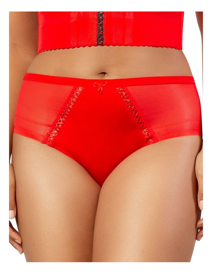 Shea Full Coverage High Waist Brief in Racing Red