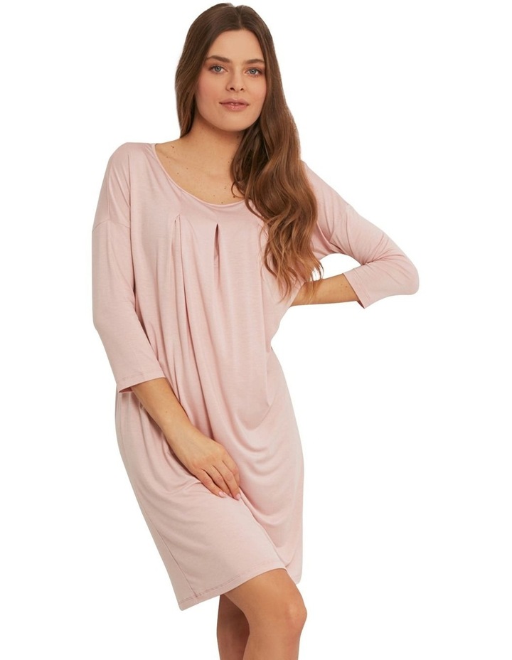 Soft Viscose Modal Lounge Dress and Nightdress in Dusty Pink