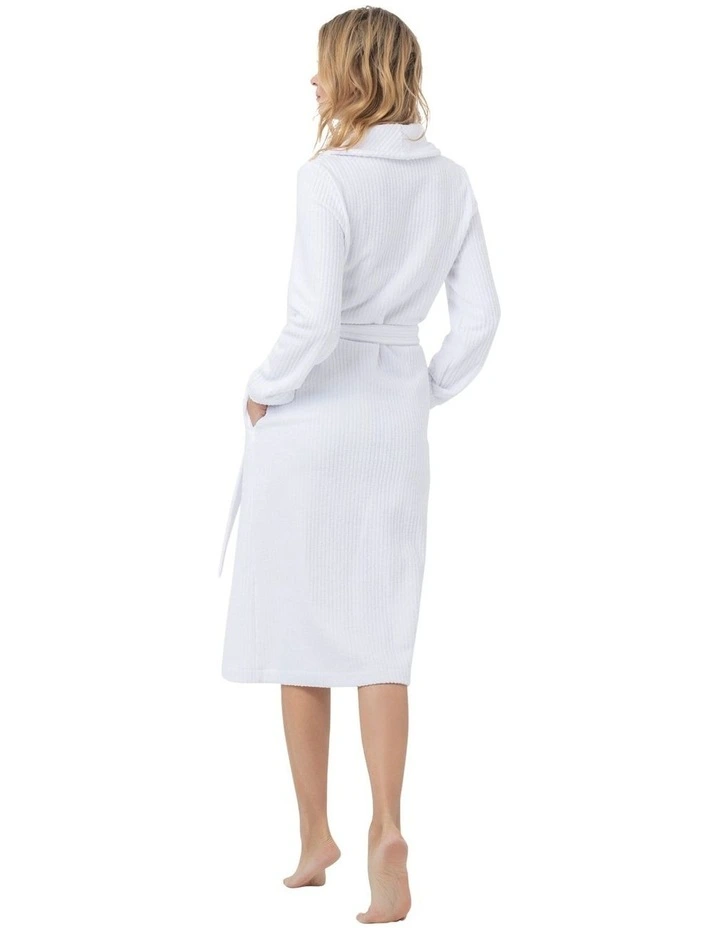 Oh!Zuza Soft Cotton Terry Towelling Robe In White MYER