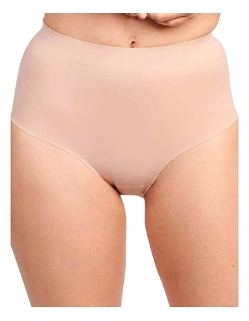 Perfect Touch Seamless High Waist Shaping Brief in Nude