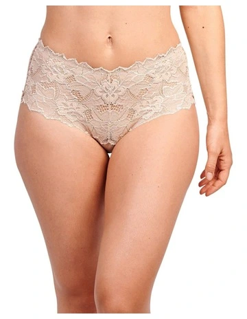Arum Mid-Rise Lace Brief in Skin