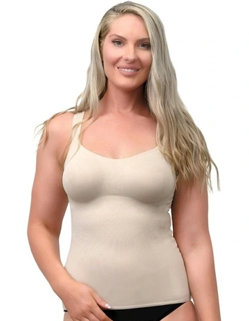 Full Bust Shaping Camisole in Warm Beige