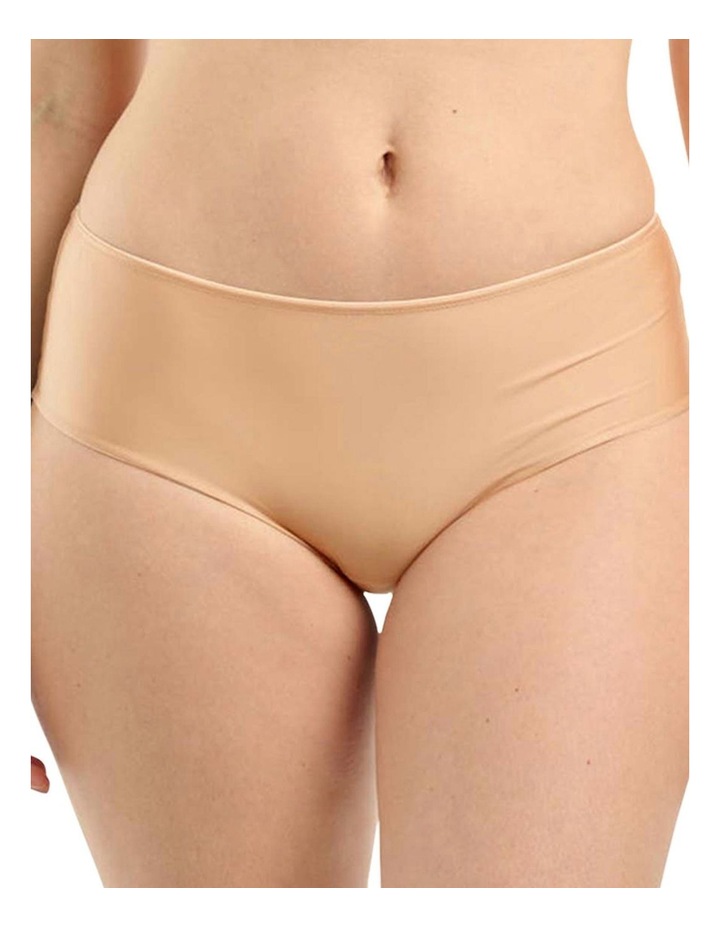 Unseen No Show Shorty Style Brazilian Brief in Blush-Beige Natural