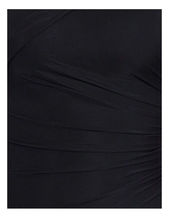 Europa Asymmetric Underwire Shaping Swimsuit in Black image 7