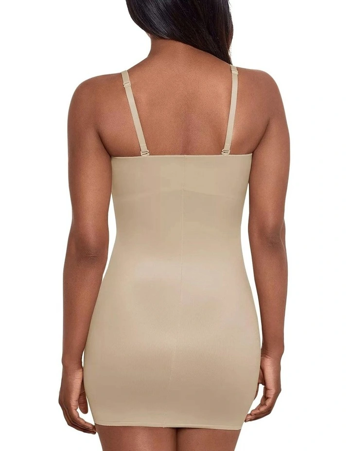 Miraclesuit Shapewear ConvertibletoStrapless Multiway Shaping Slip Dress in Warm Beige MYER