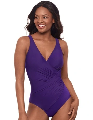 Must Haves Oceanus Soft Cup Shaping Swimsuit in Purple