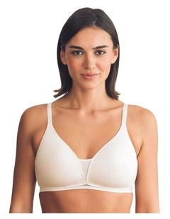 Posie Racerback Wirefree T-shirt Style Teen Bra in Ivory