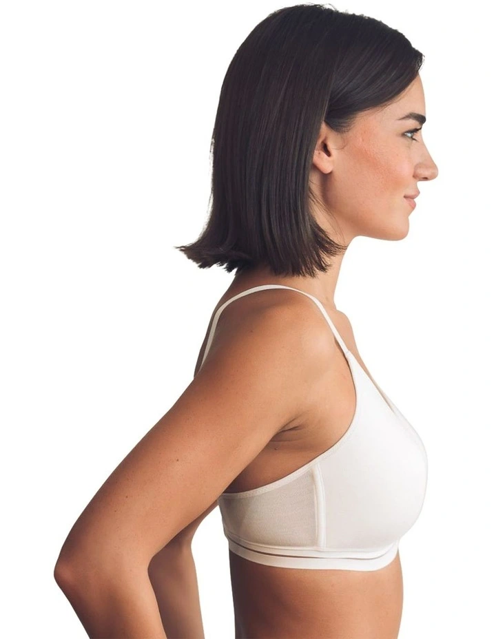 Posie Racerback Wirefree T-shirt Style Teen Bra in Ivory image 3