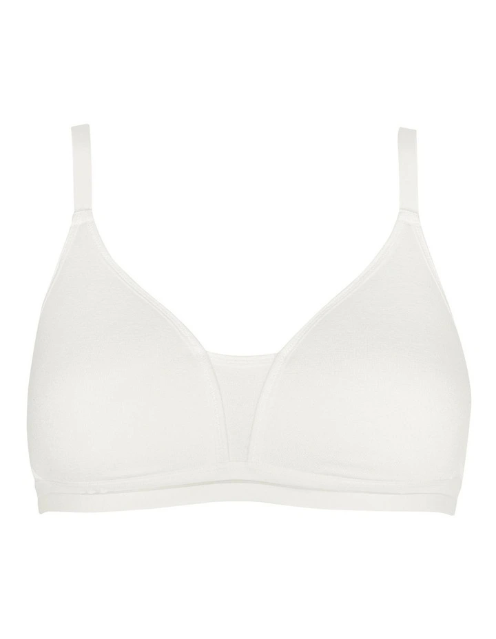 Posie Racerback Wirefree T-shirt Style Teen Bra in Ivory image 7