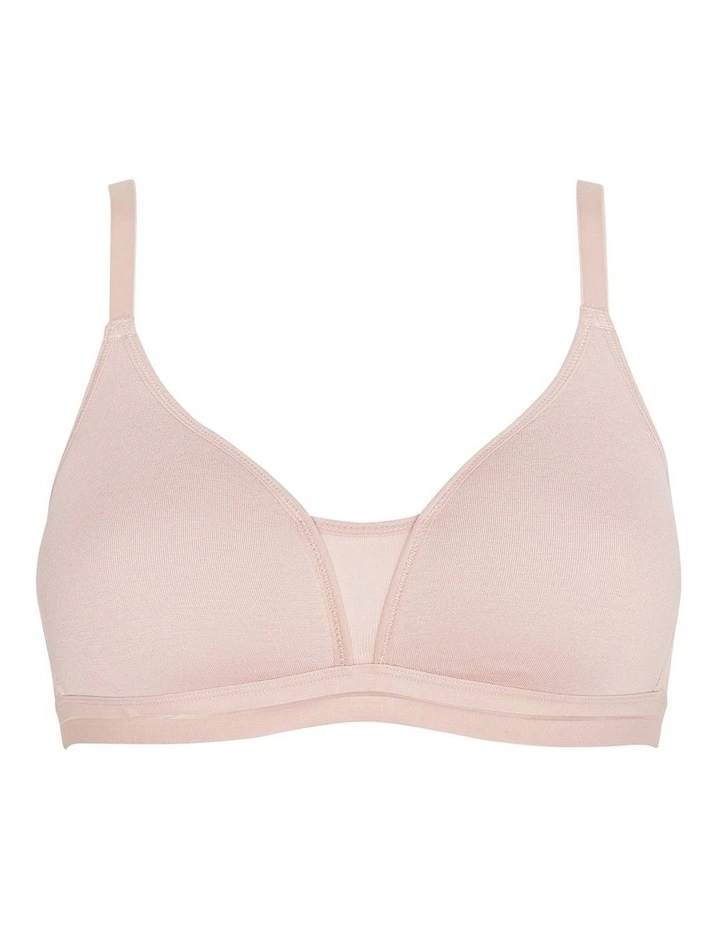 Posie Racerback Wirefree T-Shirt Style Teen Bra in Blush image 7