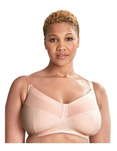 Rosa Wirefree Full Cup Bra with Organic Cotton in Blush