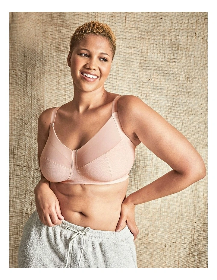 Rosa Wirefree Full Cup Bra with Organic Cotton in Blush image 3