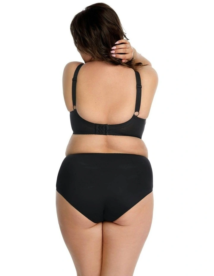 Tatuaz Unlined Embroidered Large Cup Wired Bra in Black image 4