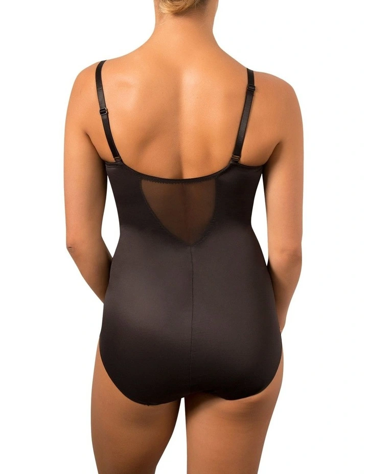 Sheer Shaping Extra-Firm Control Underwire Bodybriefer in Black image 2