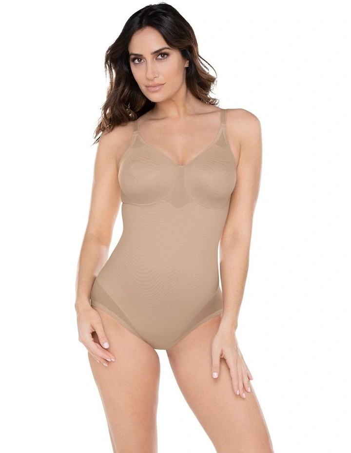 Sheer Shaping Extra-Firm Control Underwire Bodybriefer in Black image 7