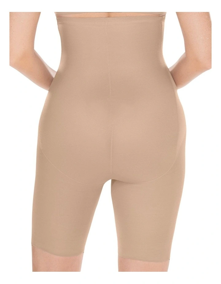 Shape With An Edge High Waist Long Leg Shaping Short in Nude image 2