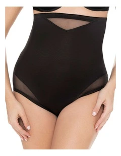 Sheer Shaping Sheer X-Firm High Waist Brief in Black