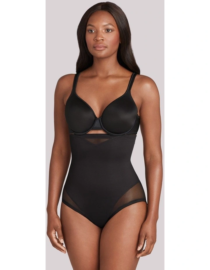 Sheer Shaping Sheer X-Firm High Waist Brief in Black image 3