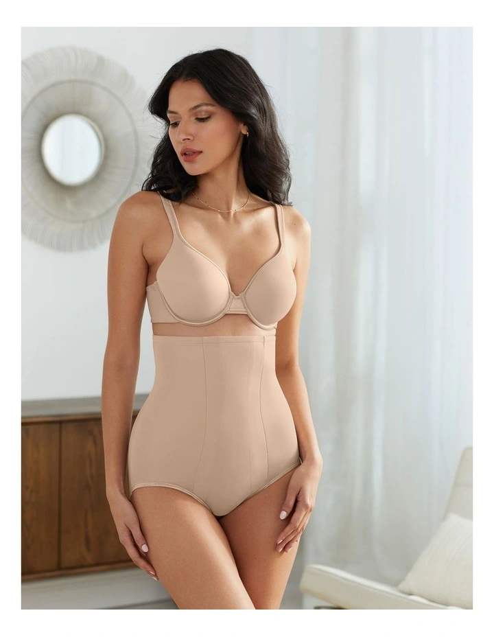 Shape with An Edge High Waist Brief in Nude image 3