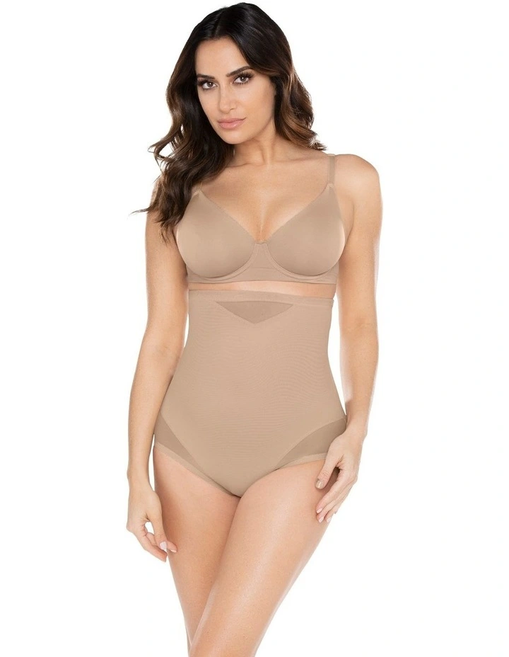 Sheer Shaping Sheer X-Firm High Waist Brief in Nude image 5