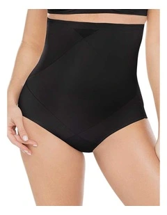 Tummy Tuck High-Waist Shaping Brief in Black
