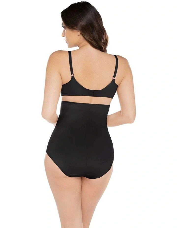 Tummy Tuck High-Waist Shaping Brief in Black image 4