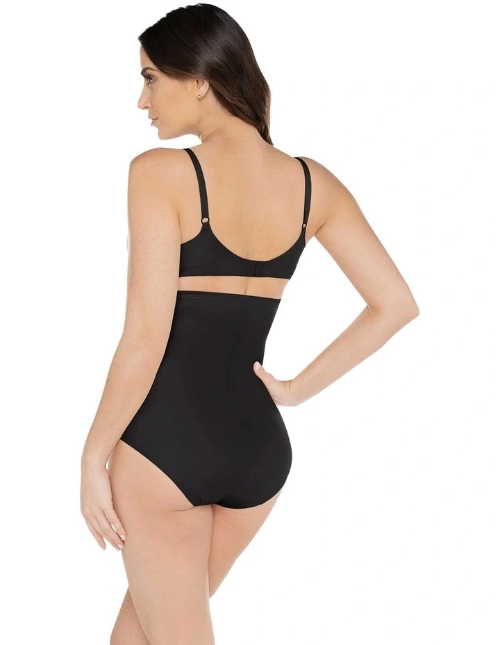 Tummy Tuck High-Waist Shaping Brief in Black image 5