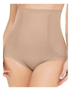 Back Magic High Waist Brief in Beige