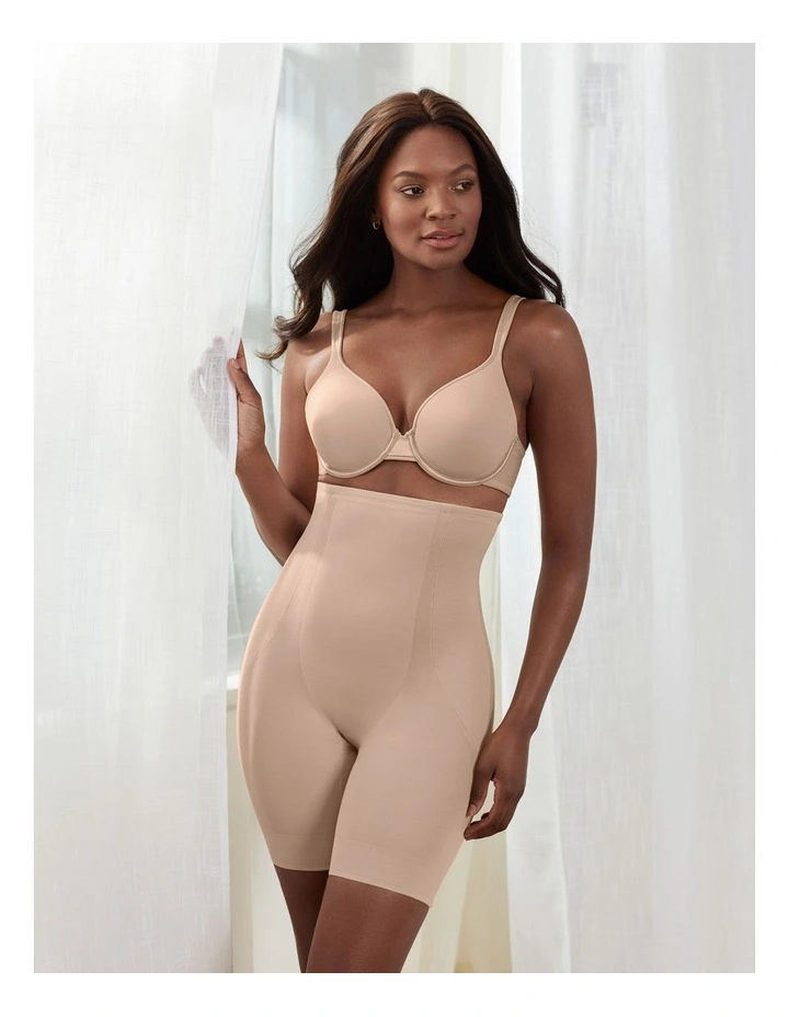 Back Magic High Waist Long Leg in Beige image 3