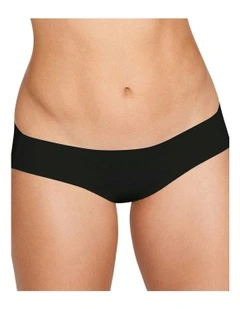 Cotton And Modal Seamless Invisible Hipster Brief in Black