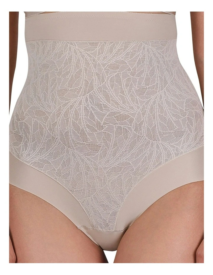 Powerlace High Waist Lace Shaping Brief in Light Beige image 1