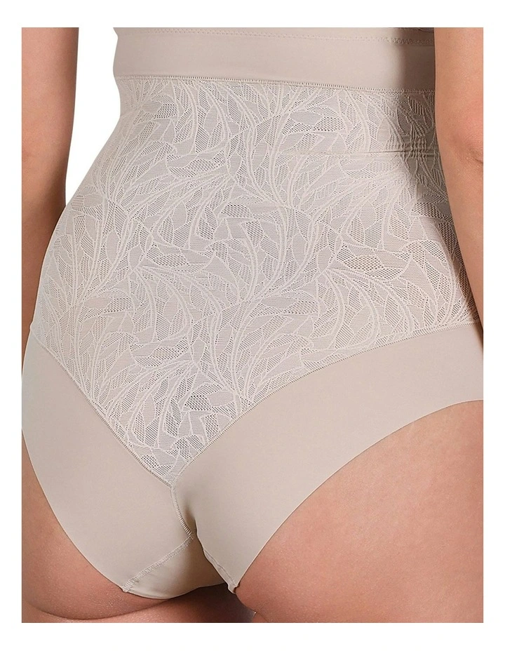 Powerlace High Waist Lace Shaping Brief in Light Beige image 2