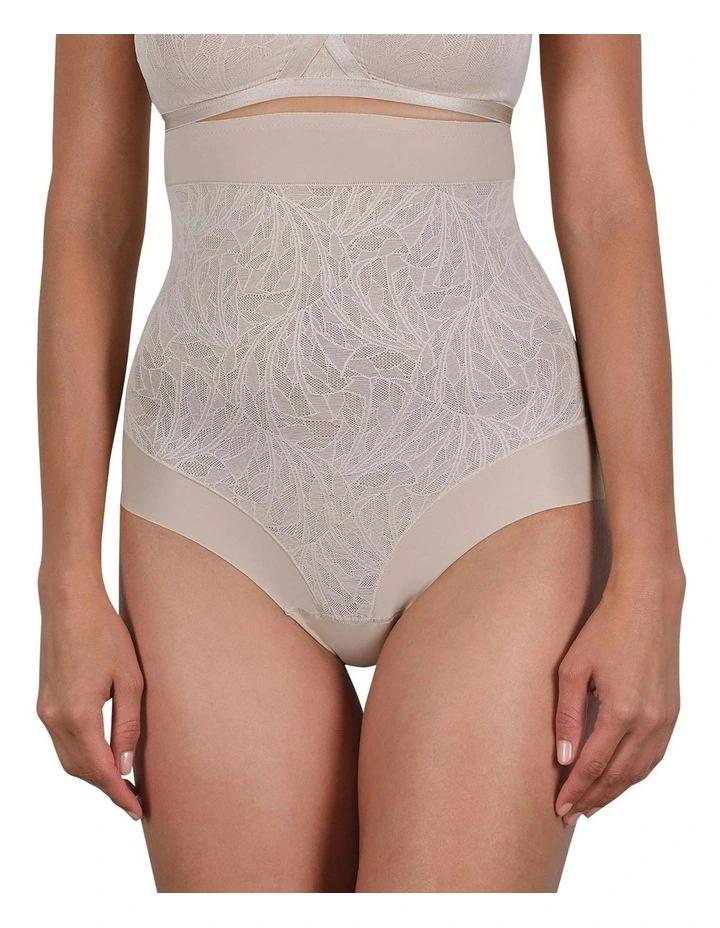 Powerlace High Waist Lace Shaping Brief in Light Beige image 3