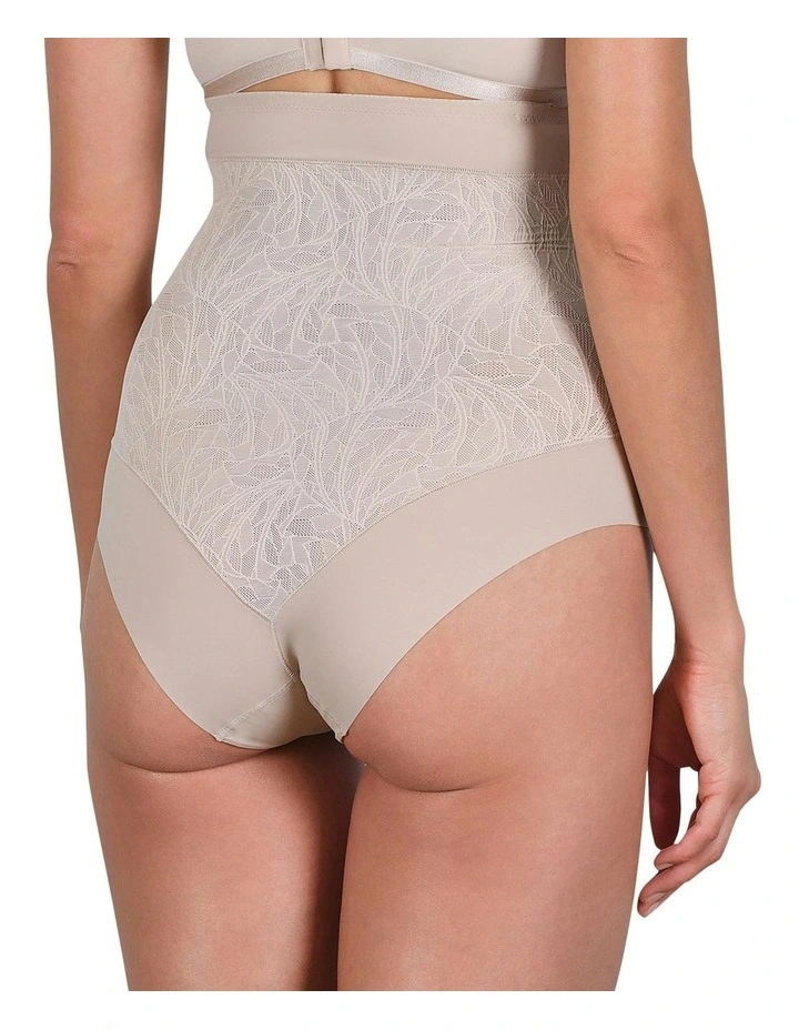 Powerlace High Waist Lace Shaping Brief in Light Beige image 4
