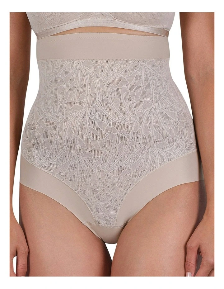 Powerlace High Waist Lace Shaping Brief in Light Beige image 7